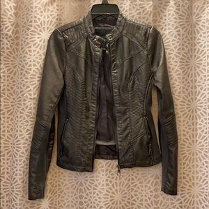 Like new. Maurice’s leather Moto Jacket